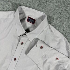 Untuckit Mens XL Wrinkle Free Cotton Long Sleeve Button Down Shirt